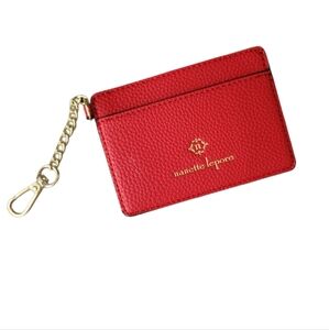 Nanette Lepore Red and Gold Key Card‎ Holder